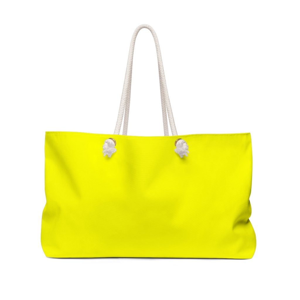 Weekender Tote Bag - Bright Yellow