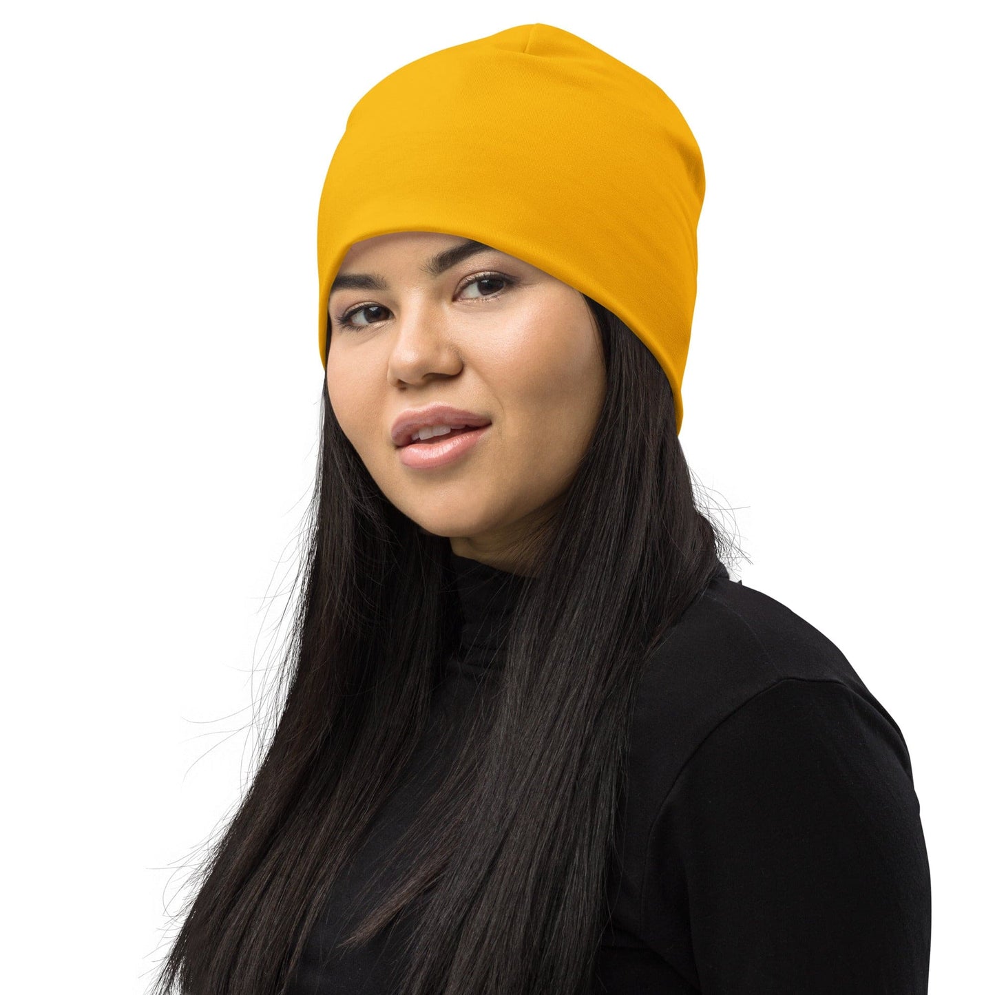 Double-layered Beanie Hat Golden Yellow