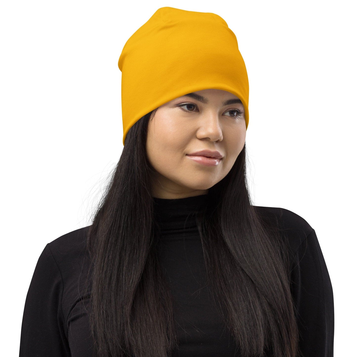 Double-layered Beanie Hat Golden Yellow